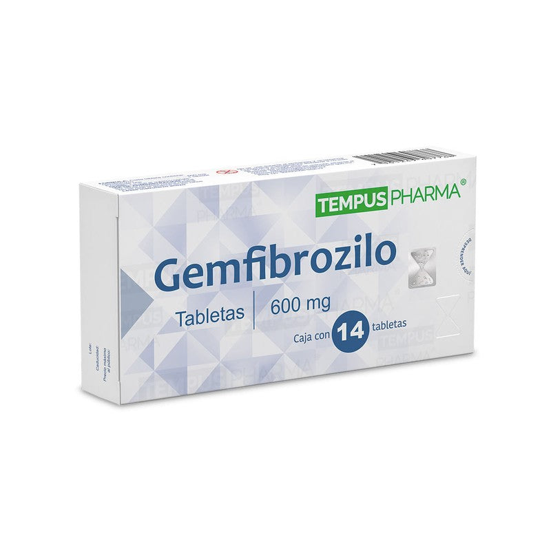 Gemfibrozilo 600 Mg Con 14 Tabletas Tempuspharma 7501249607768 4