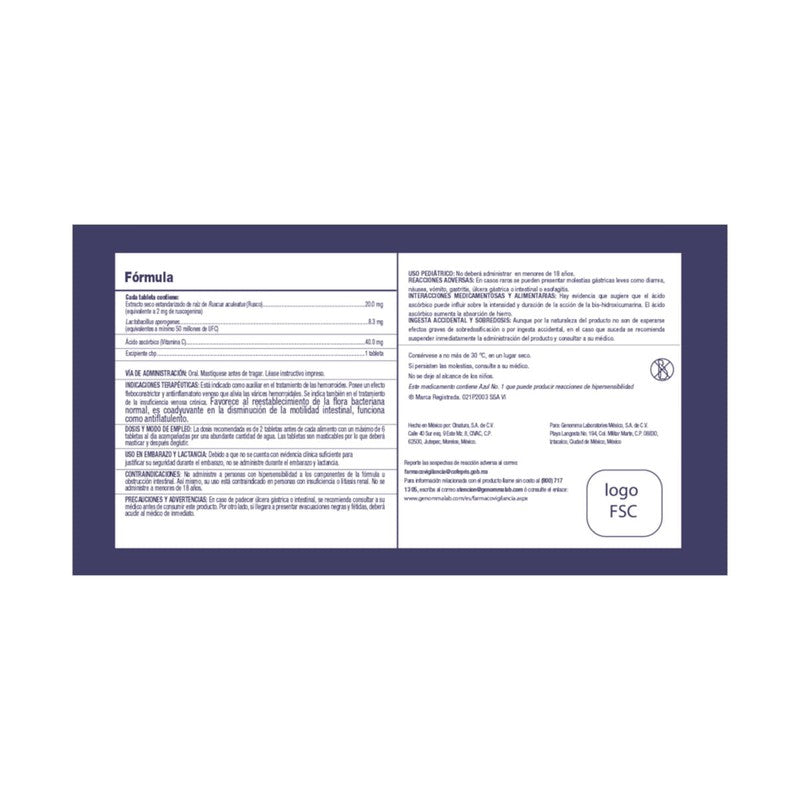 Genobiotics 2  8.3  40 Mg Con 60 Tabletas Mast 650240070303 11