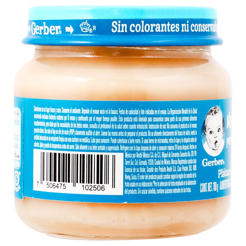 Gerber Etapa 2 Platano 100 Gr 7506475102506 perfil 3