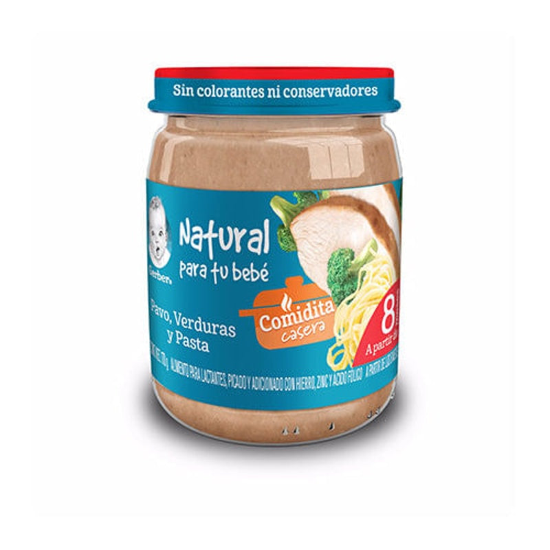 Gerber Etapa 3 Verd Con Pavo Y Pasta170 G