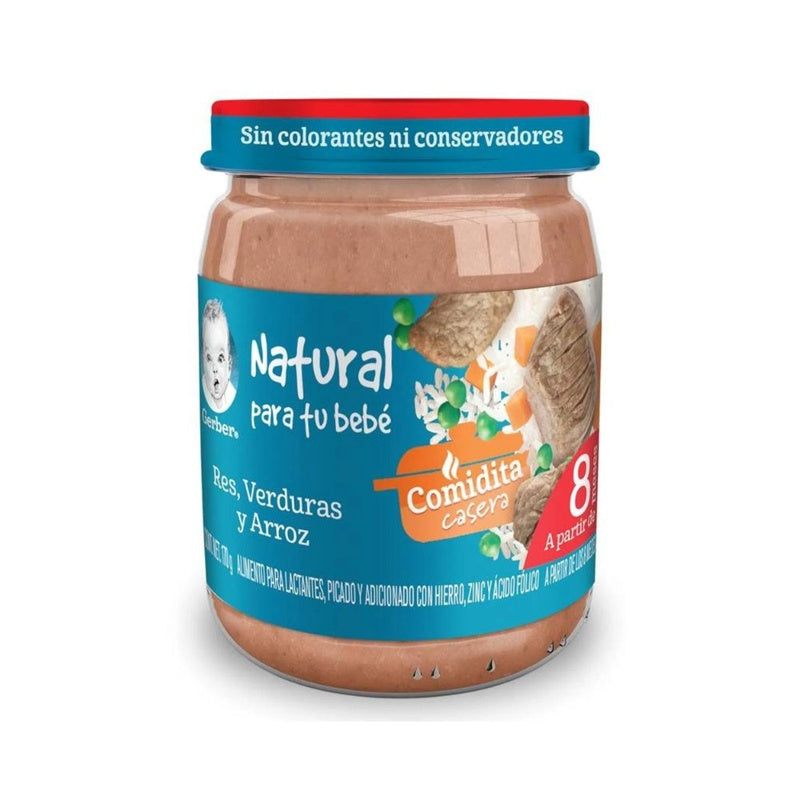 Gerber Etapa 3 Verd Con Res Y Arroz 170 G