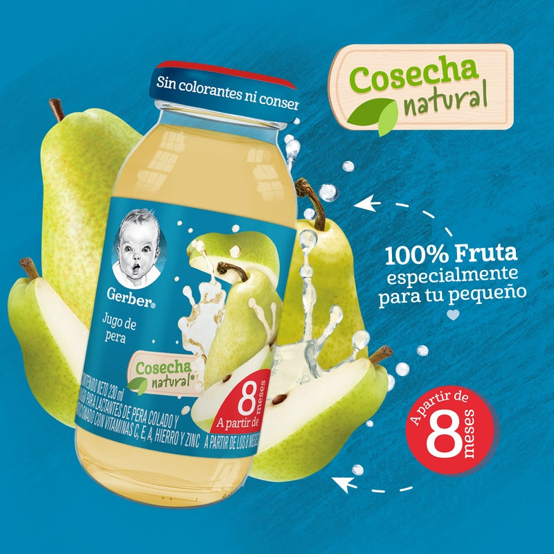 Gerber Jugo Etapa 3 Pera 237 Ml 7501000976973 perfil 4