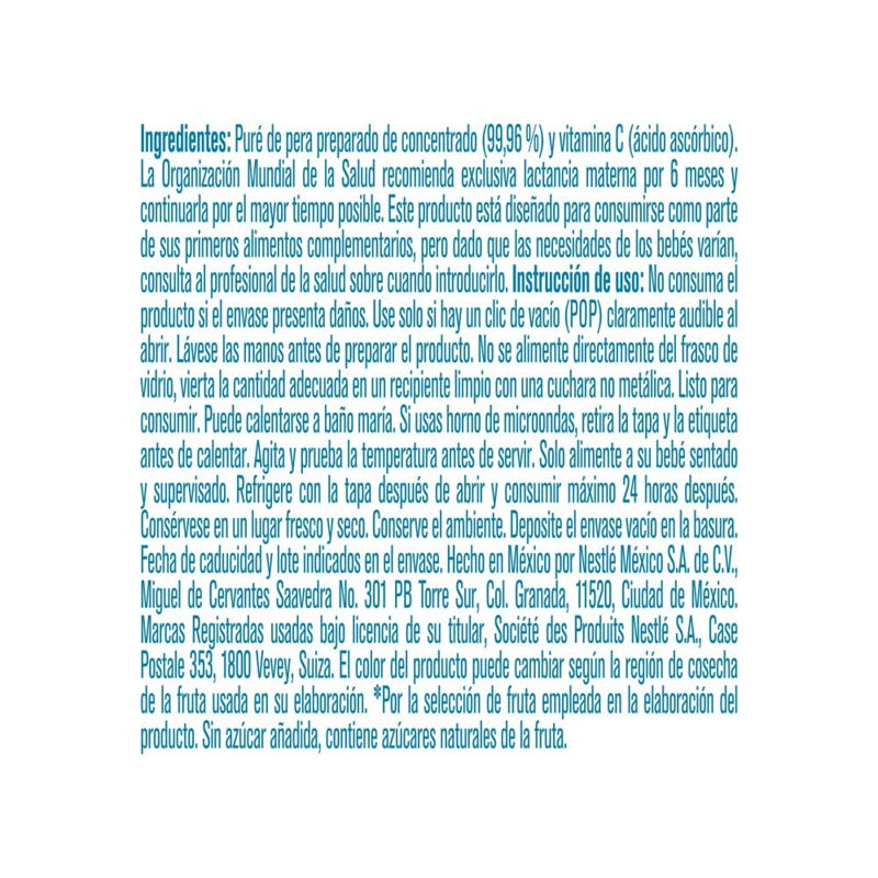 Gerber Pera Etapa 1 71 G Papilla perfil 3