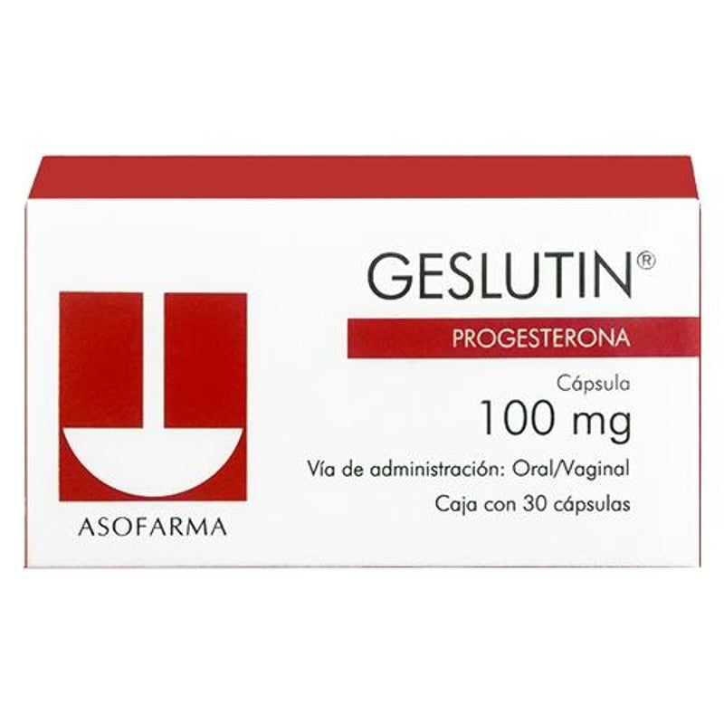 Geslutin 100 Mg Con Oral / Vag 30 Capsulas