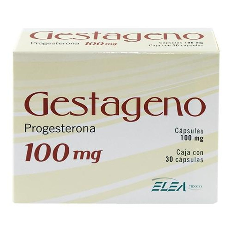 Gestageno 100 Mg Con Oral / Vag 30 Capsulas
