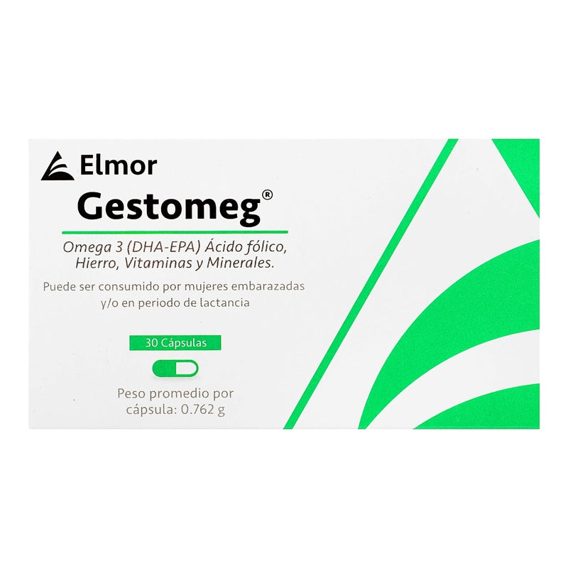 Gestomeg 0.762 Gr 30 Capsulas Suplemento Alimenticio