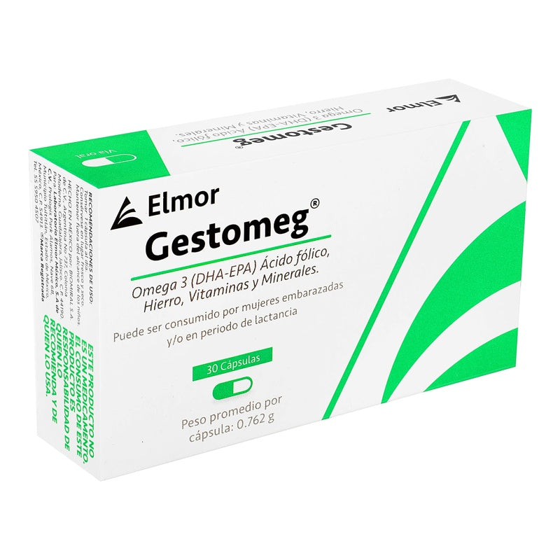 Gestomeg 0.762 Gr 30 Capsulas Suplemento Alimenticio