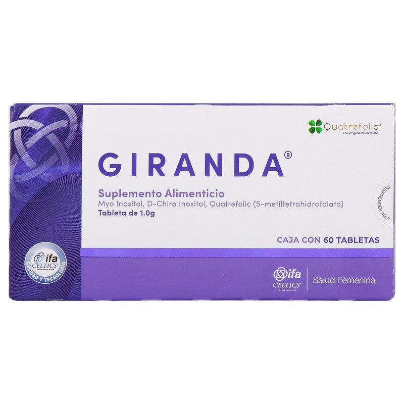 Giranda 1 Gr 60 Tabletas Suplemento Alimenticio 7501249602220