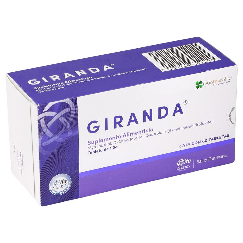Giranda 1 Gr 60 Tabletas Suplemento Alimenticio 7501249602220 2