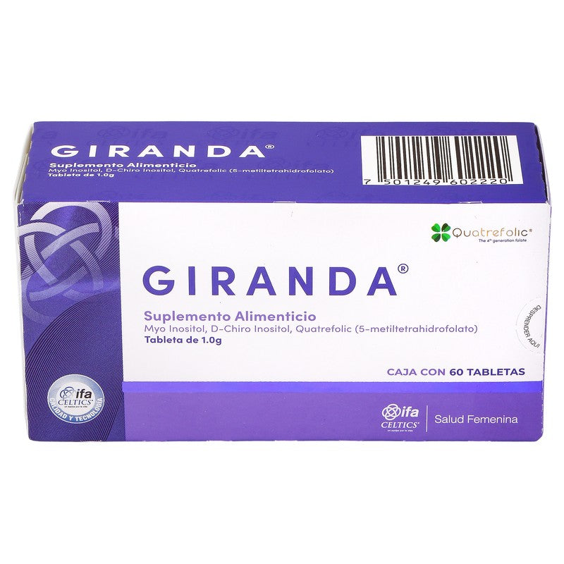 Giranda 1 Gr 60 Tabletas Suplemento Alimenticio 7501249602220 3