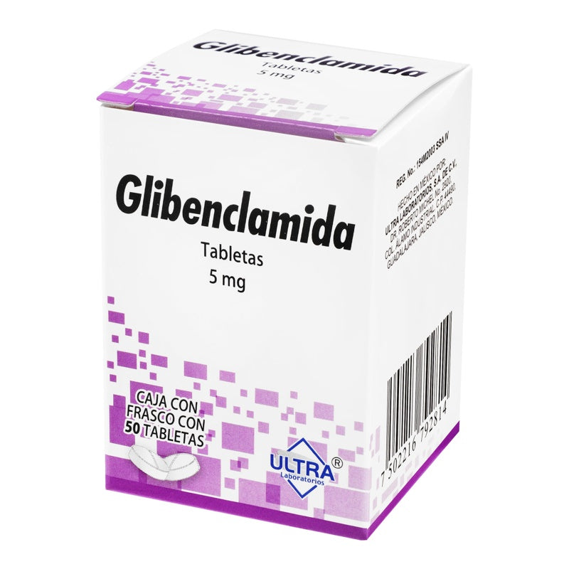 Glibenclamida 5 Mg Con 50 Tabletas Ultra