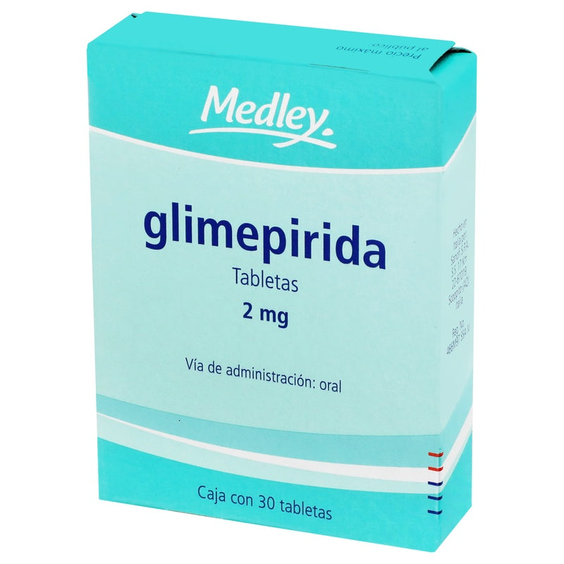 Glimepirida 2 Mg Con 30 Tabletas Medley 3664798032611 perfil 4
