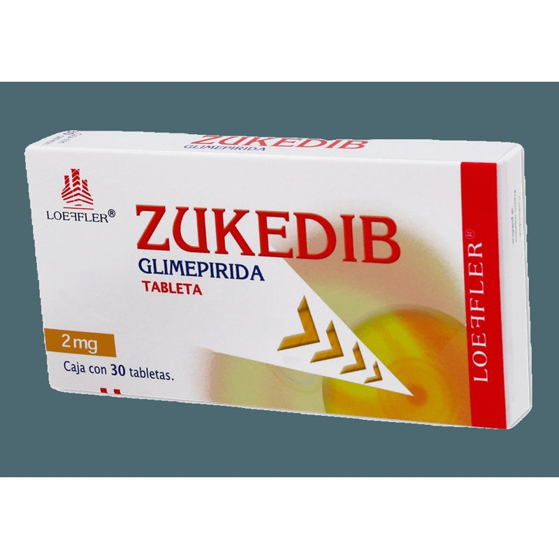 Glimepirida 2 Mg Con 30 Tabletas Zukedib