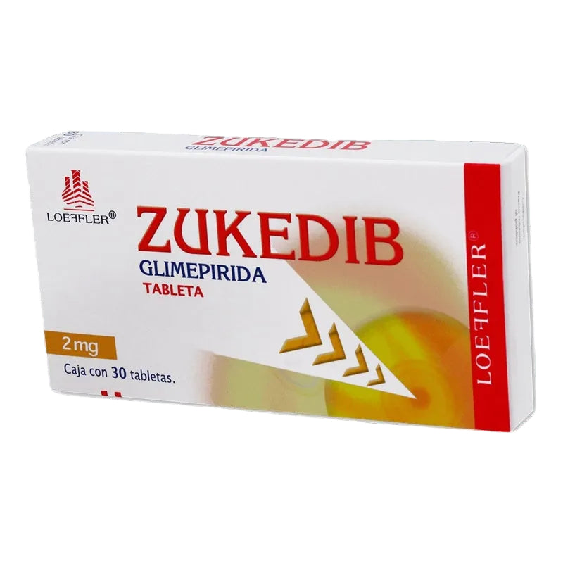Glimepirida 2 Mg Con 30 Tabletas Zukedib