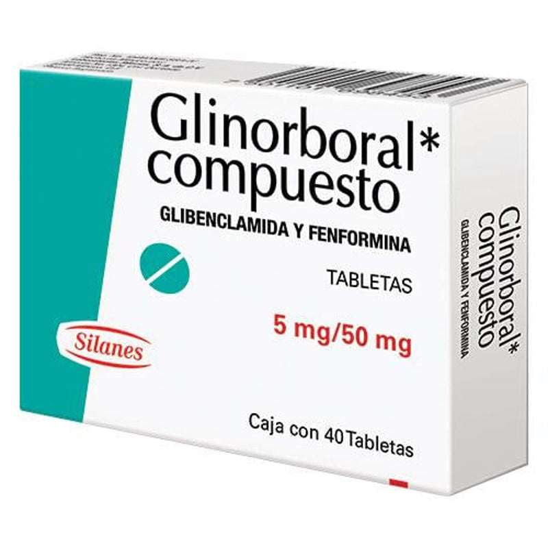 Glinorboral Compuesto 5 / 50 Mg Con 40 Tabletas