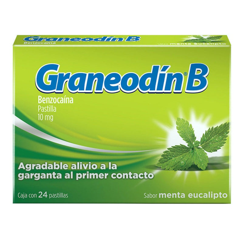 Graneodin B Menta Eucalipto 10 Mg 24 Past