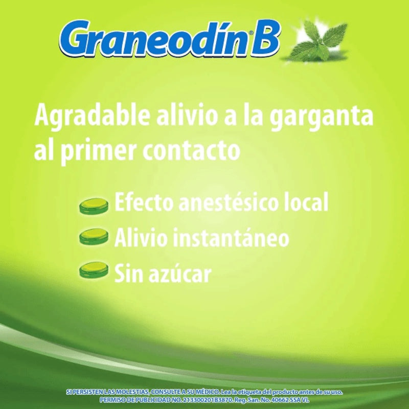 Graneodin B Menta Eucalipto 10 Mg 24 Past