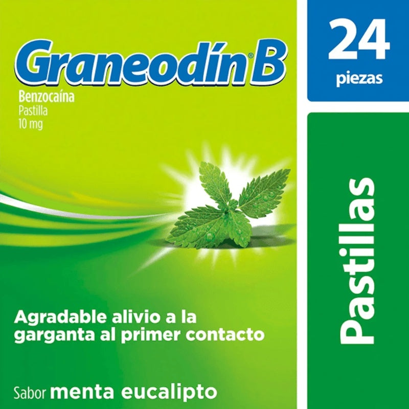 Graneodin B Menta Eucalipto 10 Mg 24 Past