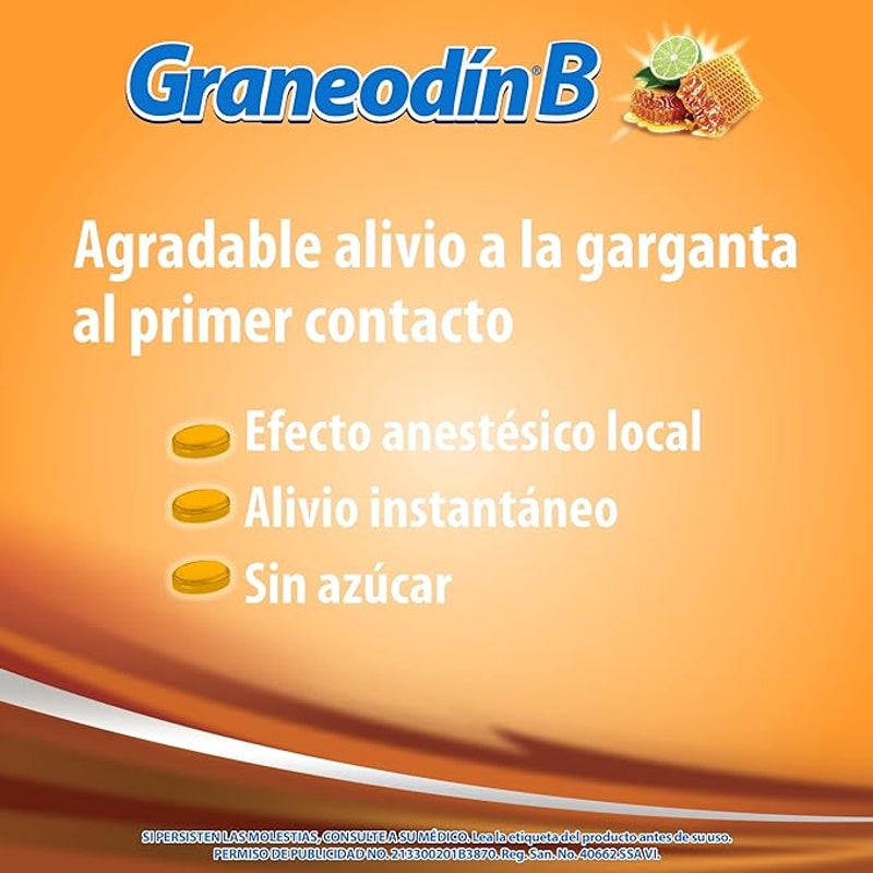 Graneodin B Miel Limon 10 Mg 24 Past