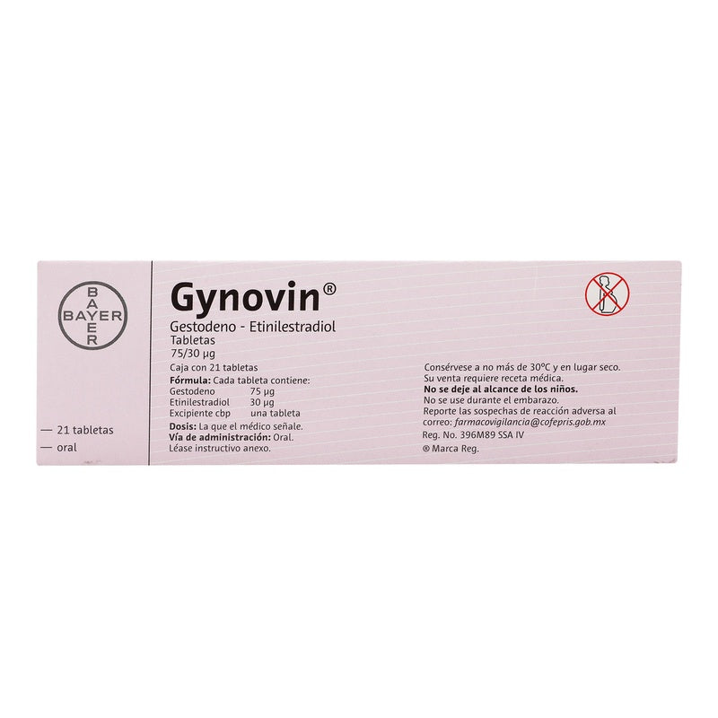 Gynovin 75 / 30Mcg 21 Grageas 7896116880611