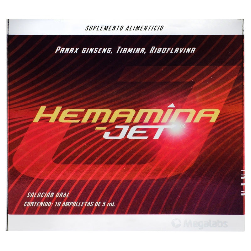 Hemamina Jet 5 Ml 10 Ampulas Suplemento Alimenticio 0960 7501390910960 perfil 4