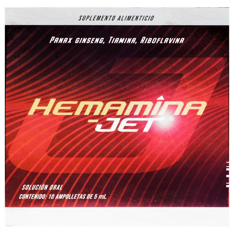 Hemamina Jet 5 Ml 10 Ampulas Suplemento Alimenticio 0960 7501390910960 perfil 6
