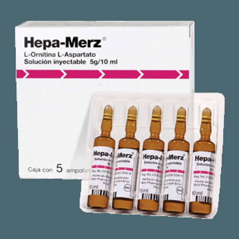 Hepa Merz 5 Gr 10 Ml 5 Ampulas Ing