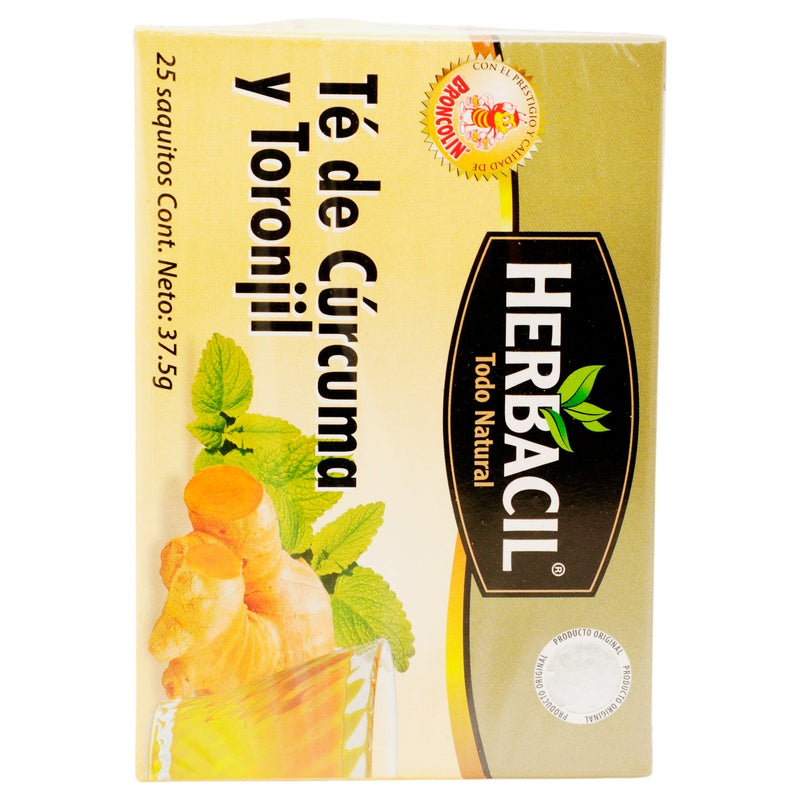 Herbacil Curcuma Toronjil 1 Gr 25 Sobres The 714706911361 perfil 6