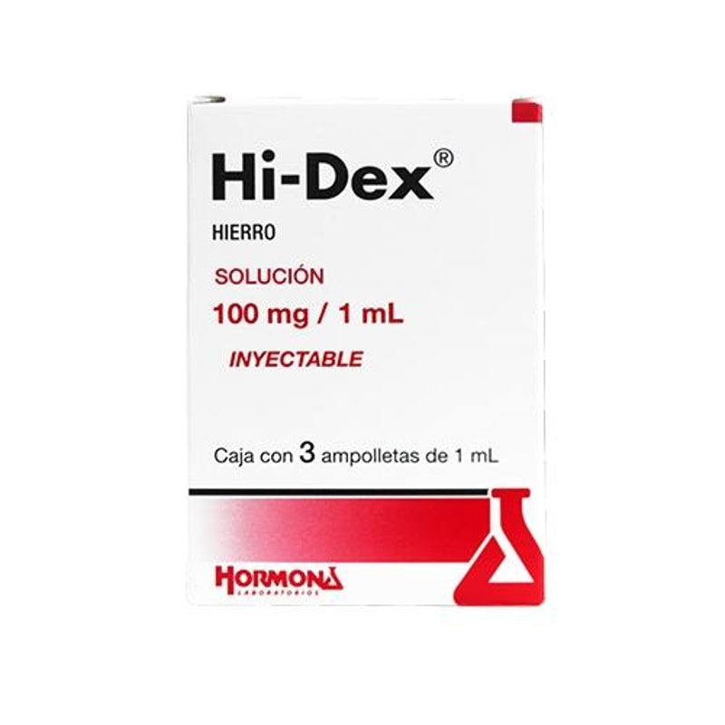 Hi Dex 100 Mg / Ml 1 Ml 3 Ampolletas