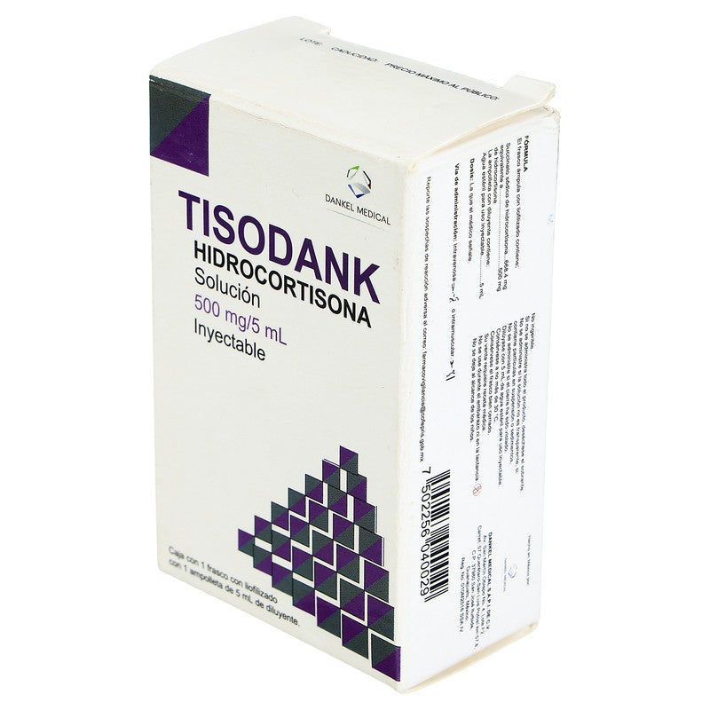 Hidrocortisona 500 Mg  5 Ml Solución Iny Tisodank 7502256040029 4
