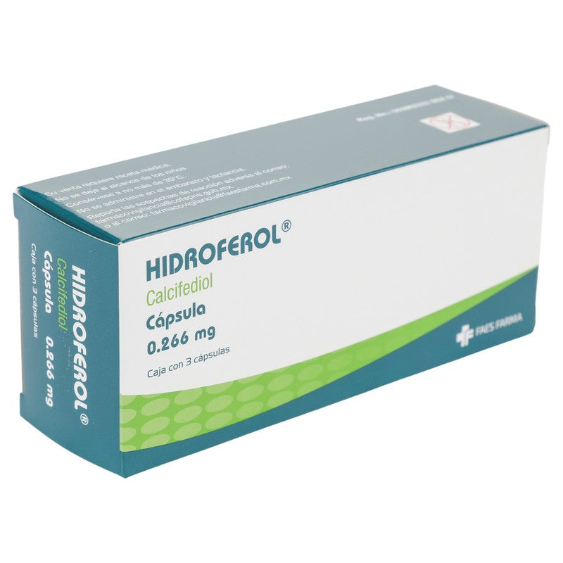 Hidroferol 0.226 Mg Con 3 Capsulas 8436024617450
