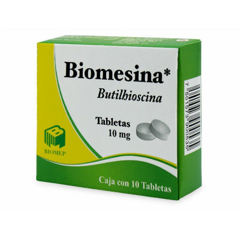 Hioscina 10 Mg Con 10 Grageas Biomesina