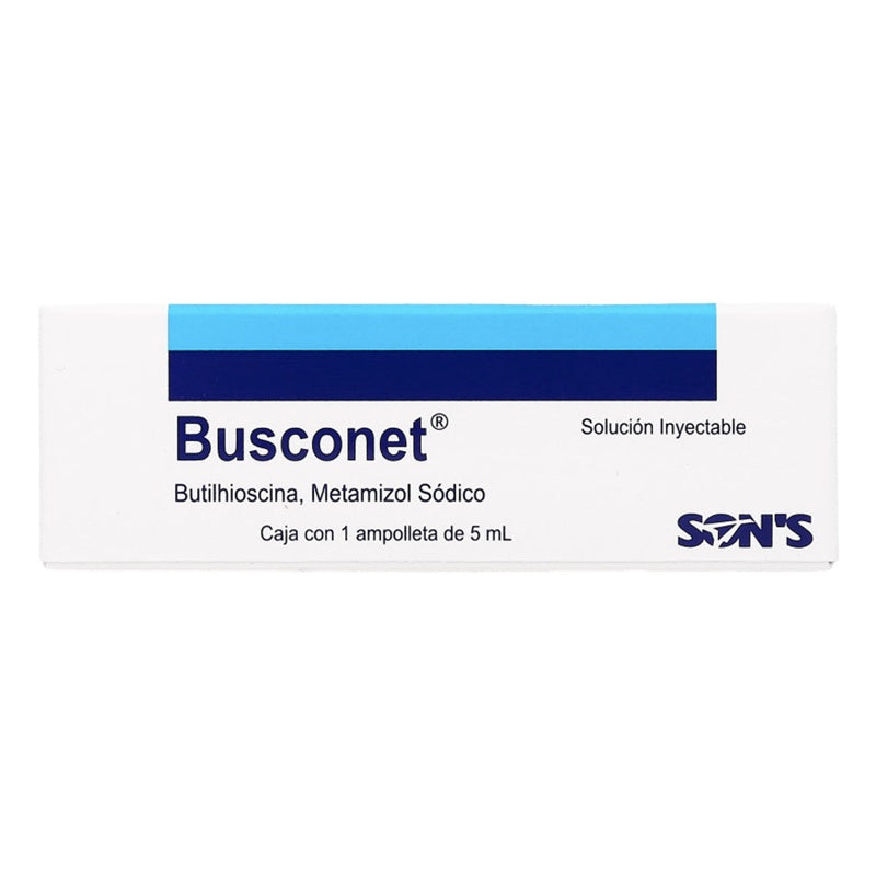 Hioscina / Metamizol Sodico 20 Mg / 2.5 Gr / 5 Ml A Ampulas Busconet