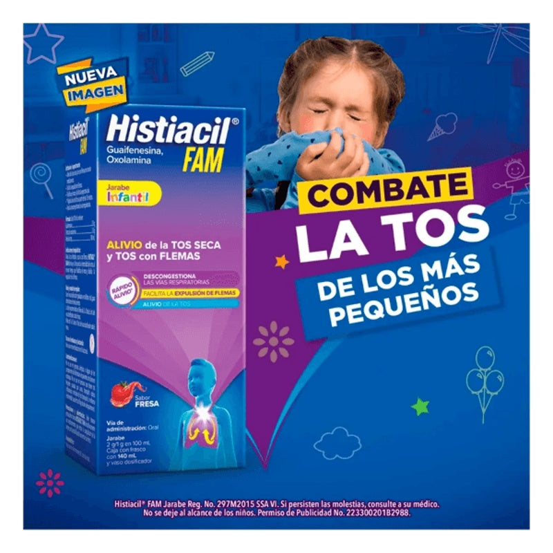 Histiacil Fam Infantil 140 Ml Jarabe
