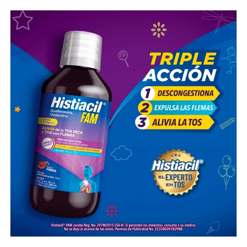 Histiacil Fam Infantil 140 Ml Jarabe
