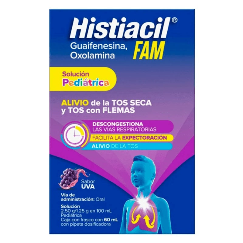 Histiacil Fam Pediátrico Uva 60 Ml Gotas
