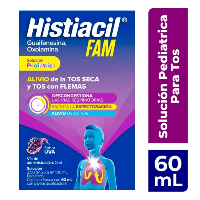 Histiacil Fam Pediátrico Uva 60 Ml Gotas