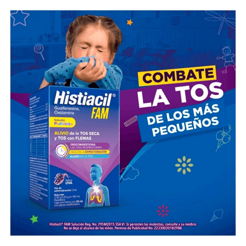 Histiacil Fam Pediátrico Uva 60 Ml Gotas