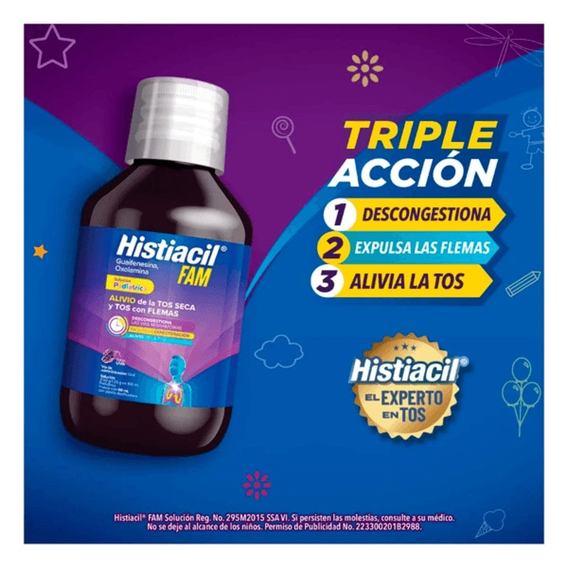 Histiacil Fam Pediátrico Uva 60 Ml Gotas