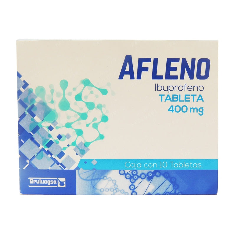 Ibuprofeno 400 Mg Con 10 Tabletas Afleno 7502208894489 perfil 2