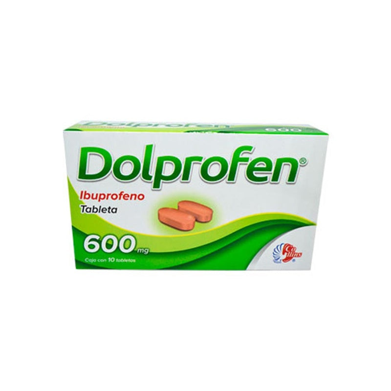 Ibuprofeno 600 Mg Con 10 Tabletas Dolprofen 8843