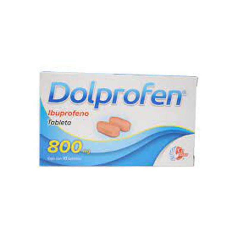 Ibuprofeno 800 Mg Con 10 Tabletas Dolprofen 0075