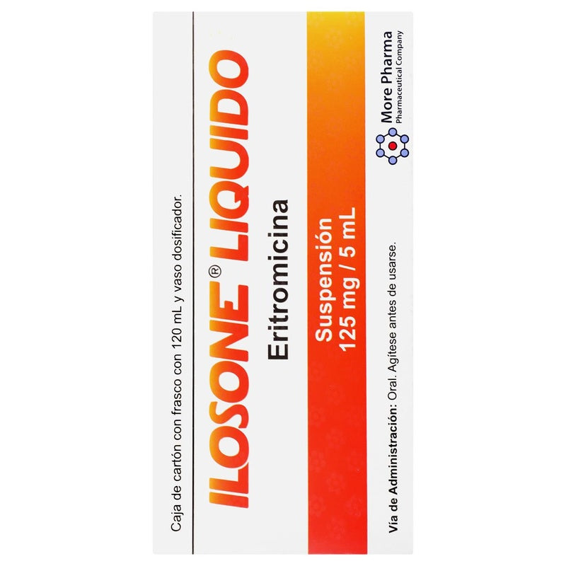 Ilosone 125 Mg / 5 Ml 120 Ml Liq 7501082203110