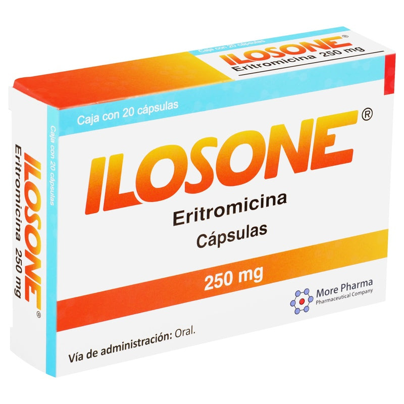 Ilosone 250 Mg Con 20 Capsulas 7501082203004 perfil 7