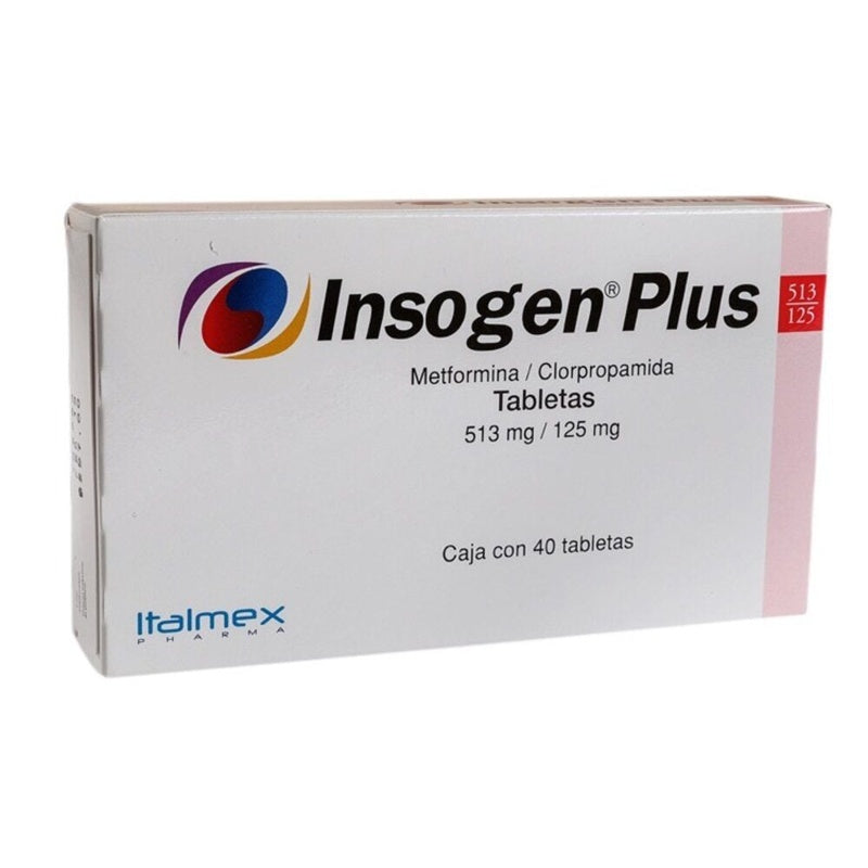 Insogen Plus 513 / 125 Mg Con 40 Tabletas