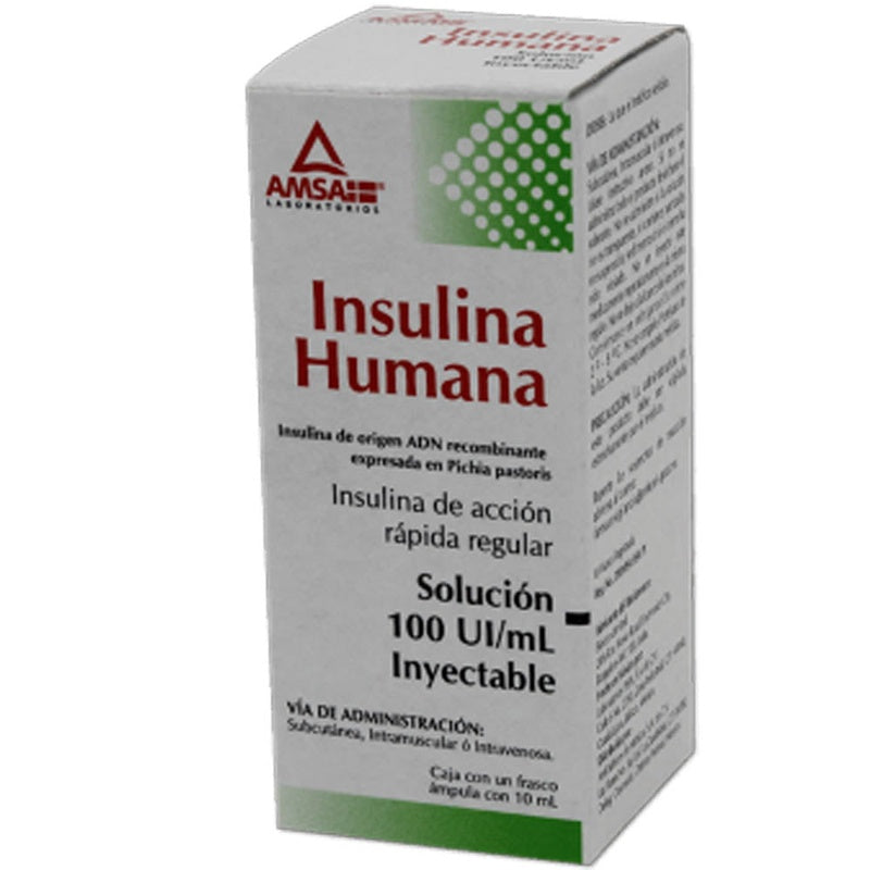 Insulina Humana R 100Ui / Ml 10 Ml Fa Amsa