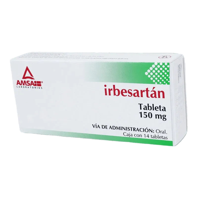 Irbesartan 150 Mg Con 14 Tabletas Amsa 7501349022454