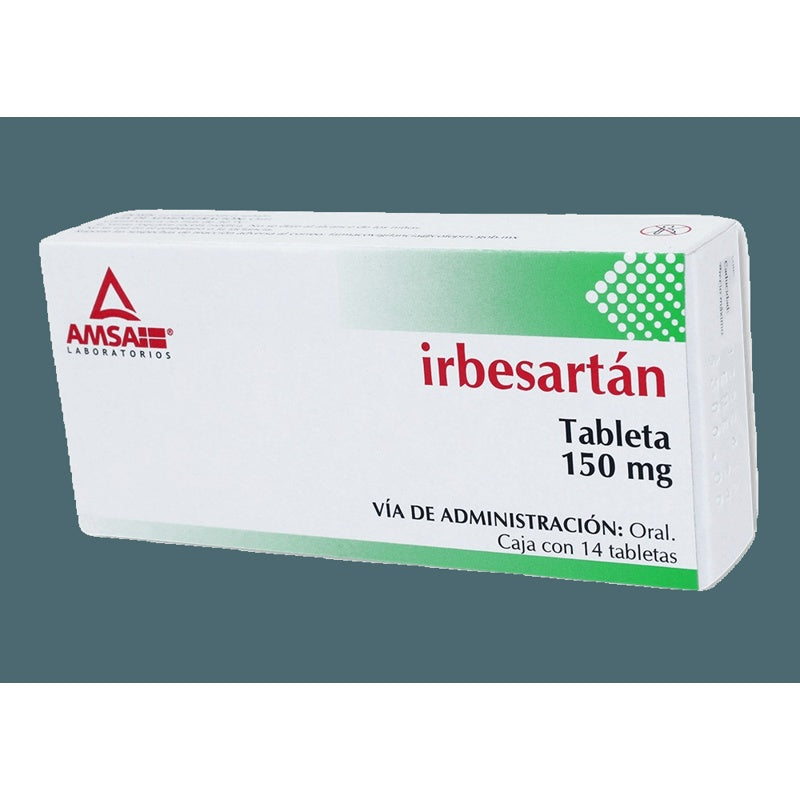 Irbesartan 150 Mg Con 14 Tabletas Amsa