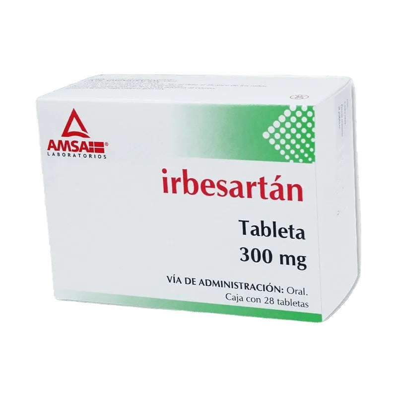 Irbesartan 300 Mg Con 28 Tabletas Amsa
