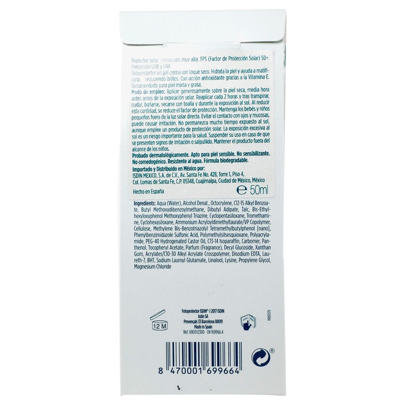Isdin Fotoprotector Dry Touch Fps 50 50 Ml 8470001699664 5